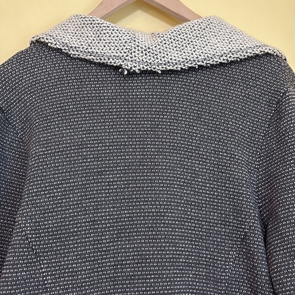 Lilla P | Grey Long Sleeve Knit Asymmetrical Hidden Zip Jacket Sweater Cardi L - Picture 11 of 12